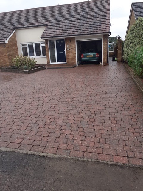 Cleaned Home Driveway